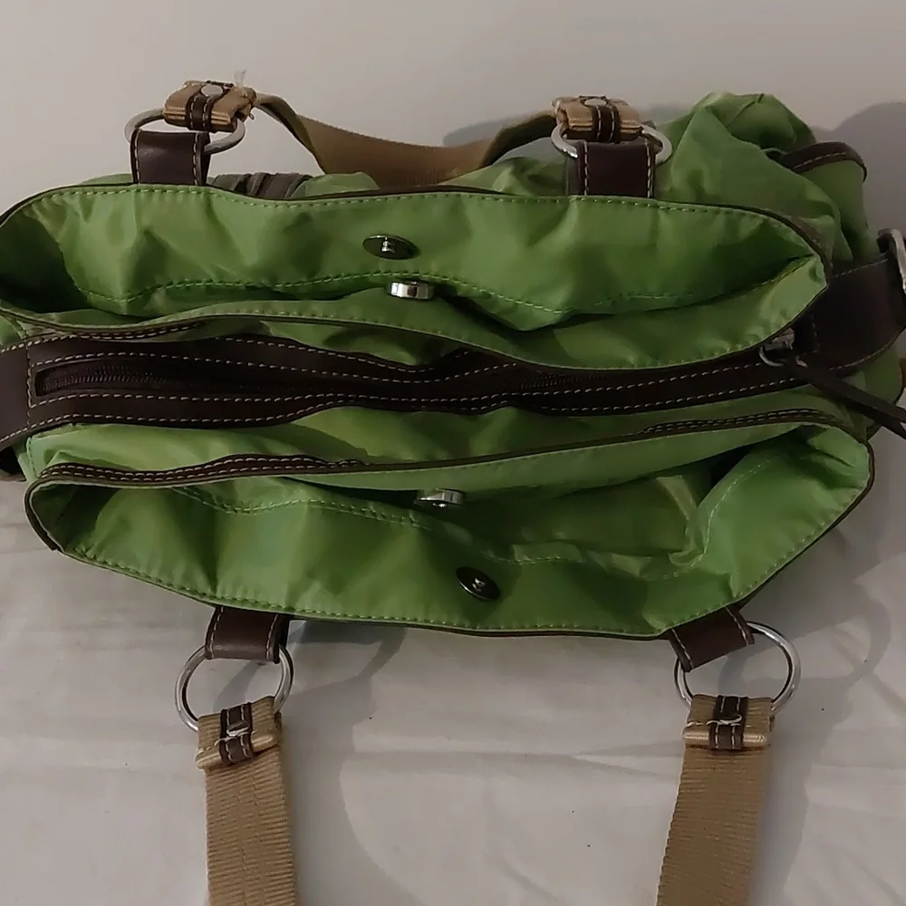Franco Sarto green nylon shoulder bag - Picture 5 of 8